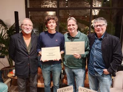 Jordi Doce y Juan Antonio Bernier reciben el IV premio Lorenzo Gomis de poesía en la librería Byron