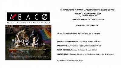 Presentación del número 122 de la revista Ábaco