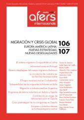 Revista CIDOB: Migración y crisis global. Europa-América Latina: nuevas estrategias, nuevas desigualdades