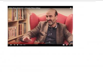 Entrevista a Ernesto Pérez Zúñiga, en El Sillón Rojo de ARCE en Youtube